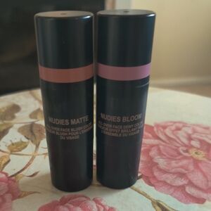 Nudestix Salty Siren & Cherry Blossom Bare Blush Sticks - Soft Pink Cheek Color